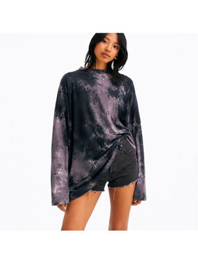 We The Free by Free People oversized tie-dye tunic top, size XS